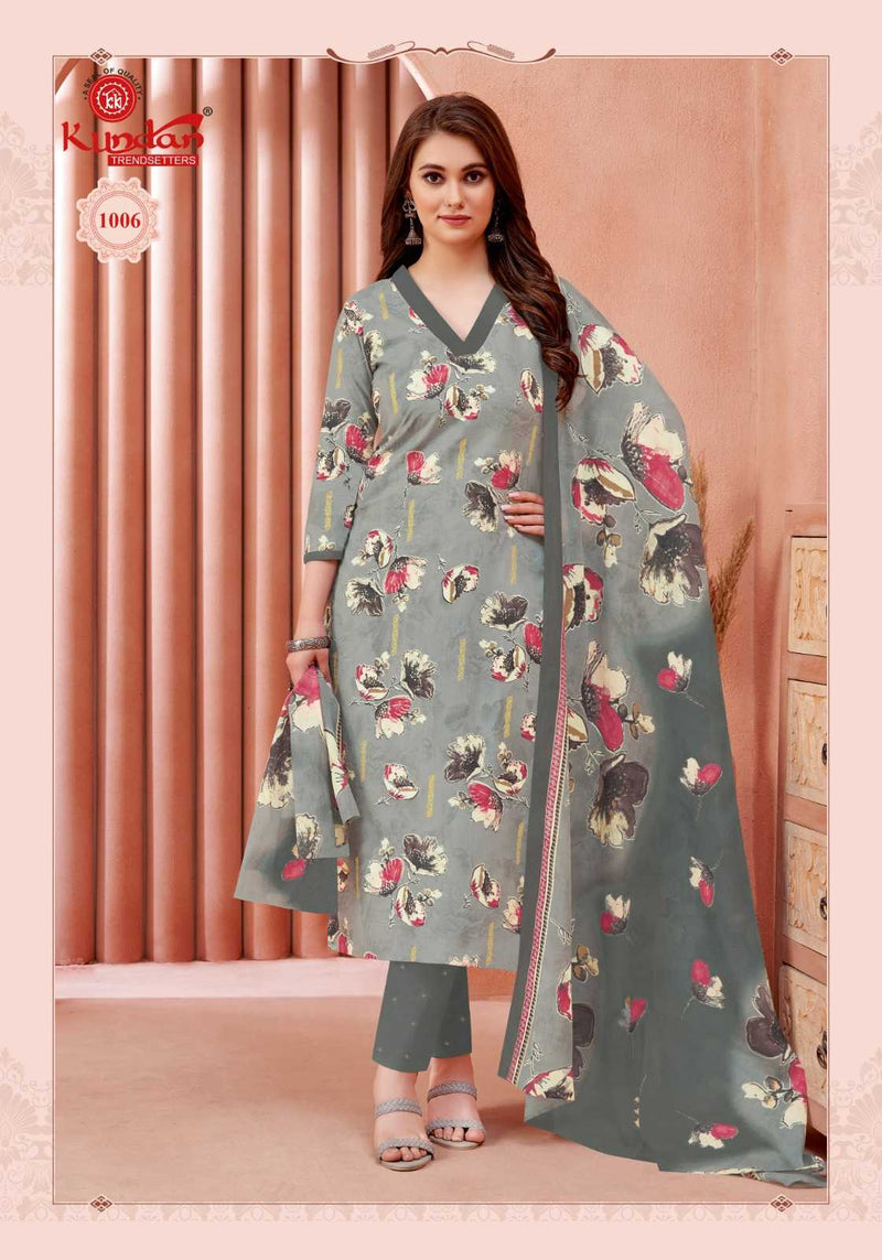 Kundan Trendsetter Pashmina Gold Vol 1 Cotton Unstitched Daily Wear Salwar Suit