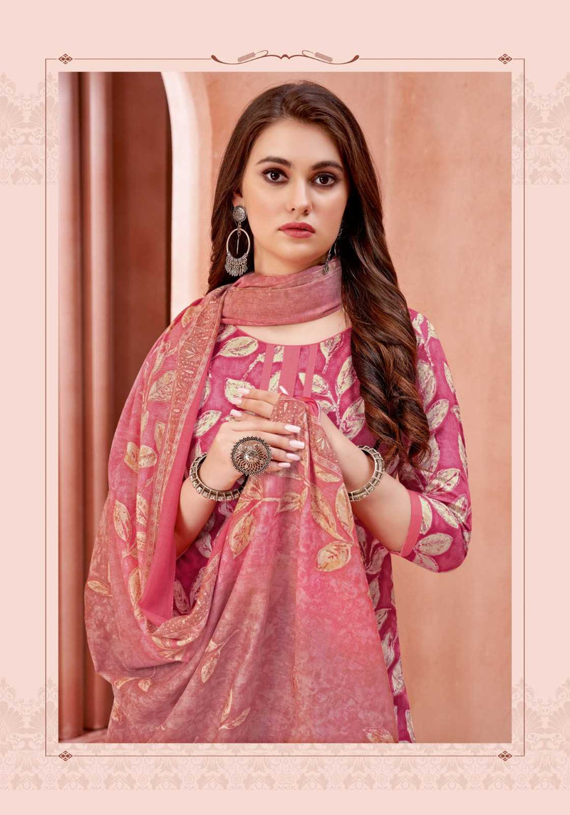 Kundan Trendsetter Pashmina Gold Vol 1 Cotton Unstitched Daily Wear Salwar Suit