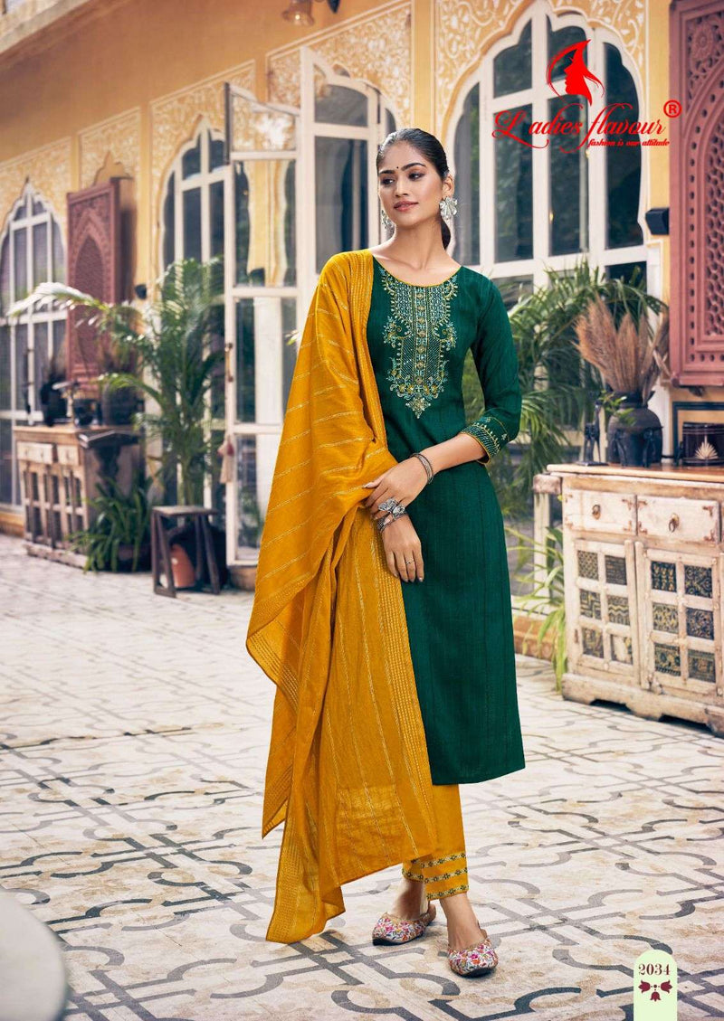 Ladies Flavour Parampara Vol 2 Heavy Chinon Sequnce Work Fancy Kurti