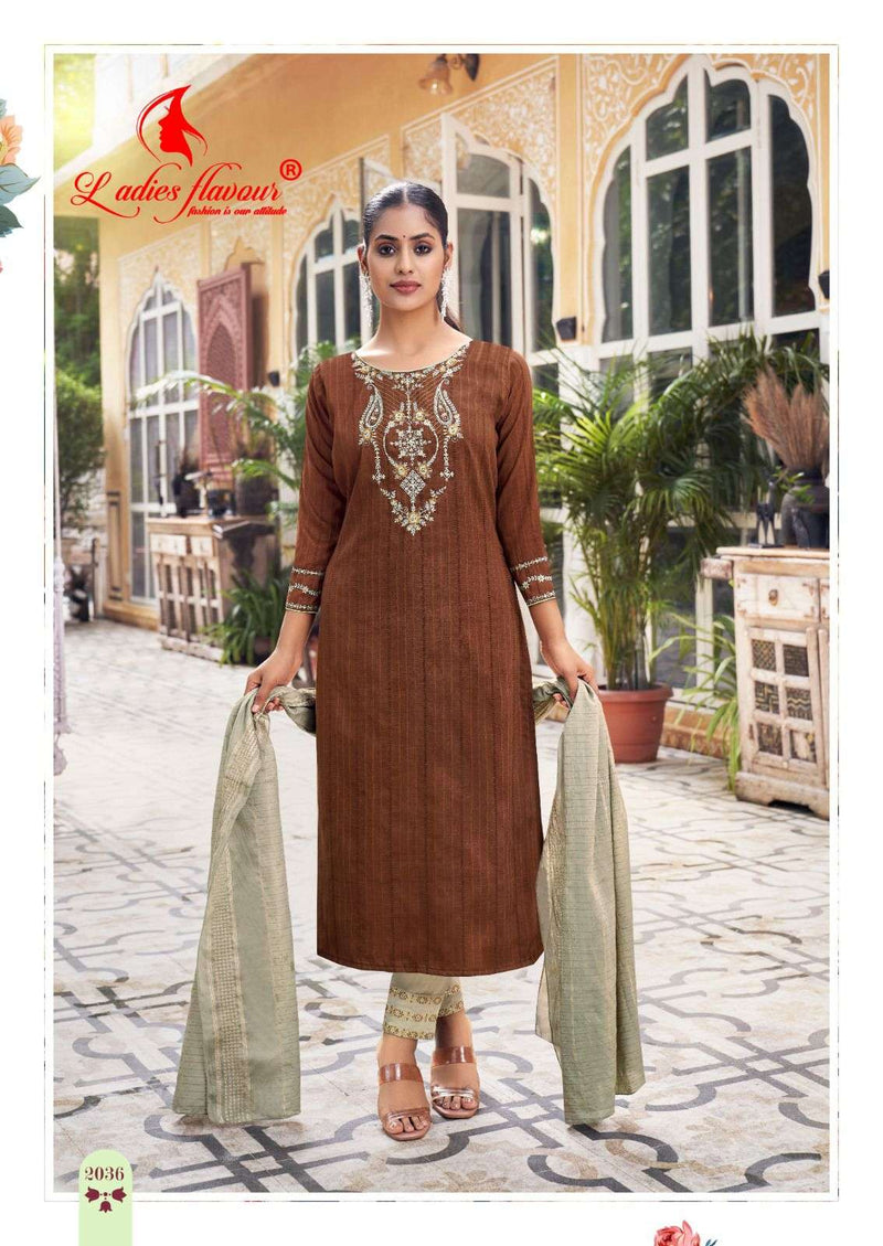 Ladies Flavour Parampara Vol 2 Heavy Chinon Sequnce Work Fancy Kurti
