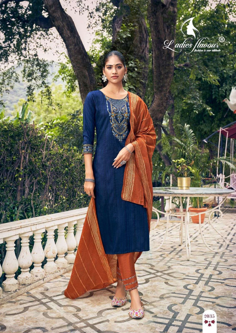 Ladies Flavour Parampara Vol 2 Heavy Chinon Sequnce Work Fancy Kurti