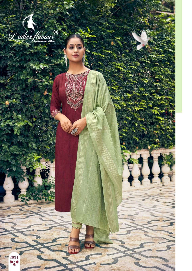 Ladies Flavour Parampara Vol 2 Heavy Chinon Sequnce Work Fancy Kurti