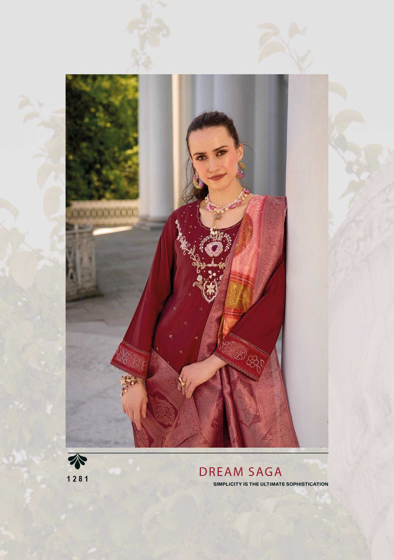 Lady Leela Tulips Vol 2  Viscose Silk Fabric Casual Wear Kurti With Pant Organza Dupatta Set