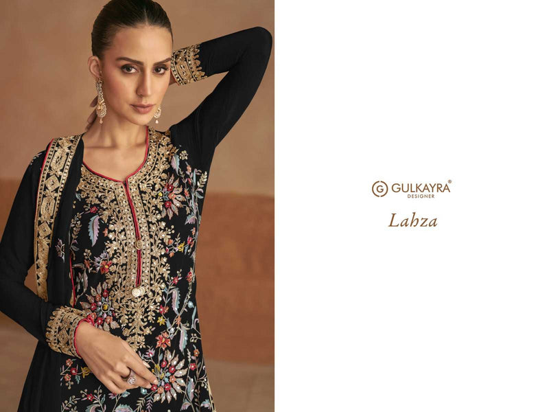 Gulkayra Designer Lahza Chinon Fancy Wedding Wear Suit Collection