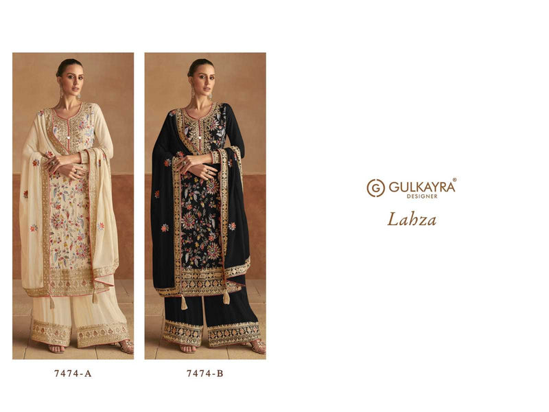 Gulkayra Designer Lahza Chinon Fancy Wedding Wear Suit Collection