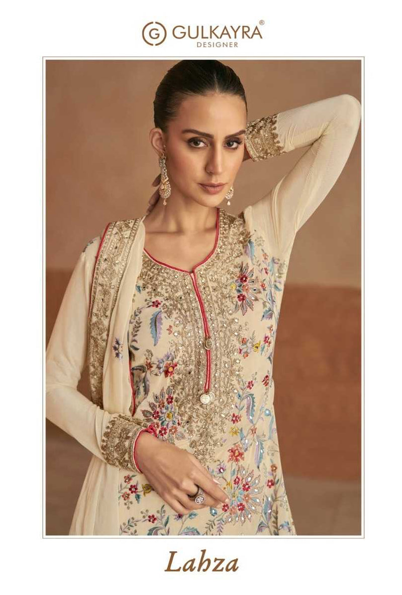 Gulkayra Designer Lahza Chinon Fancy Wedding Wear Suit Collection