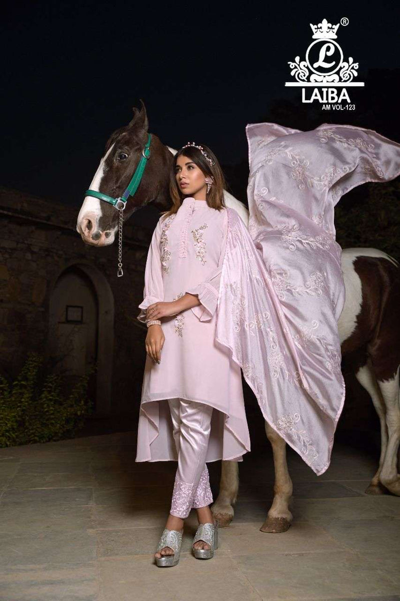 Laiba Designer Am Vol 123 Georgette Fancy Pakistani Salwar Kameez