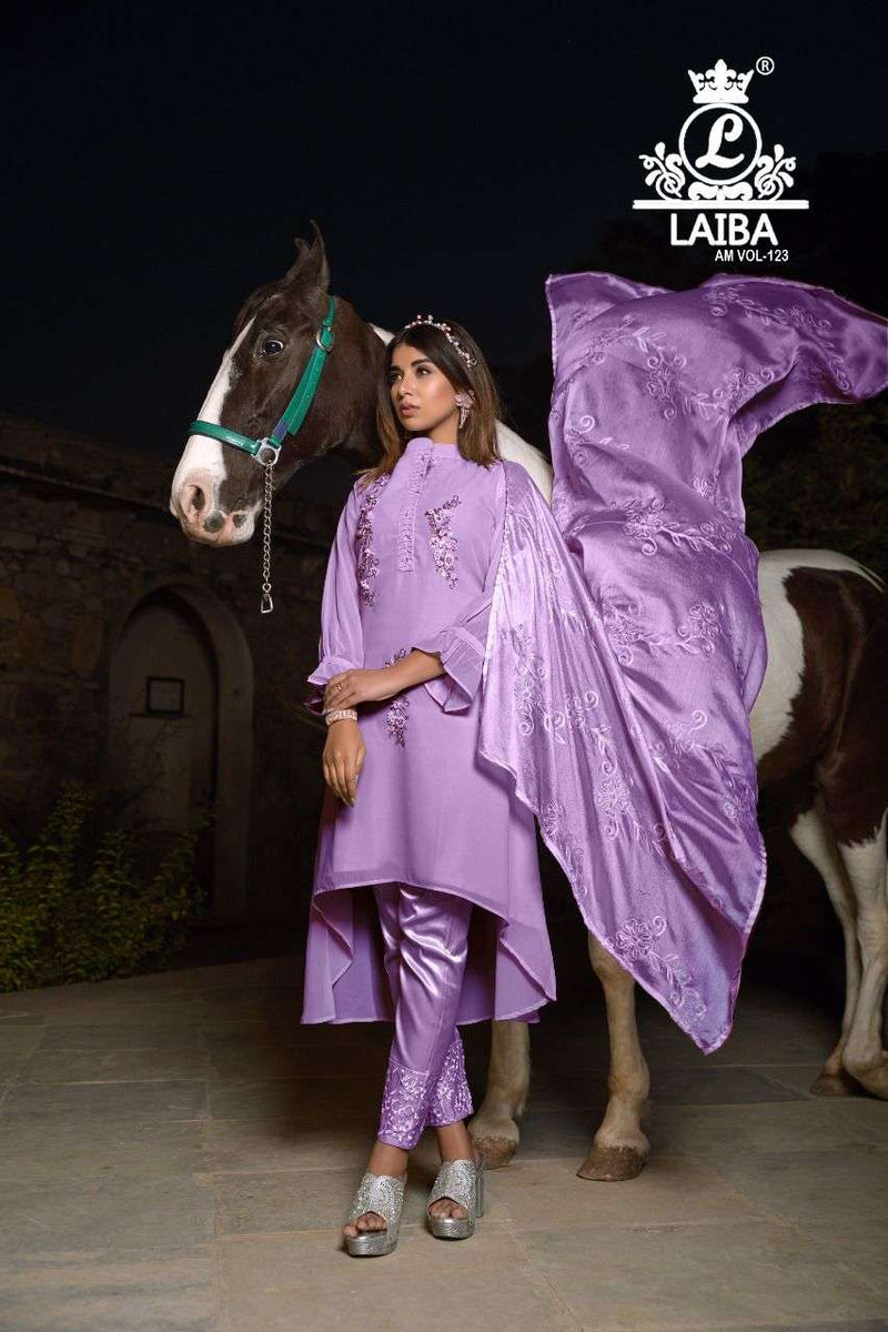 Laiba Designer Am Vol 123 Georgette Fancy Pakistani Salwar Kameez