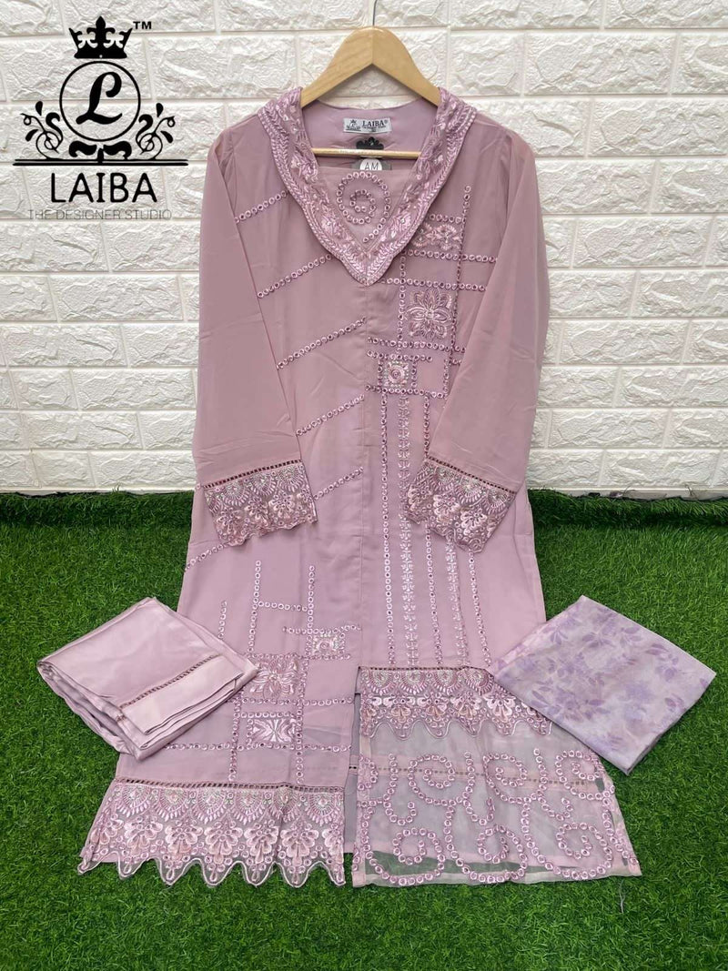 Laiba Designer Am Vol 137 Georgette Embroidery Pakistani Salwar Suit Collection