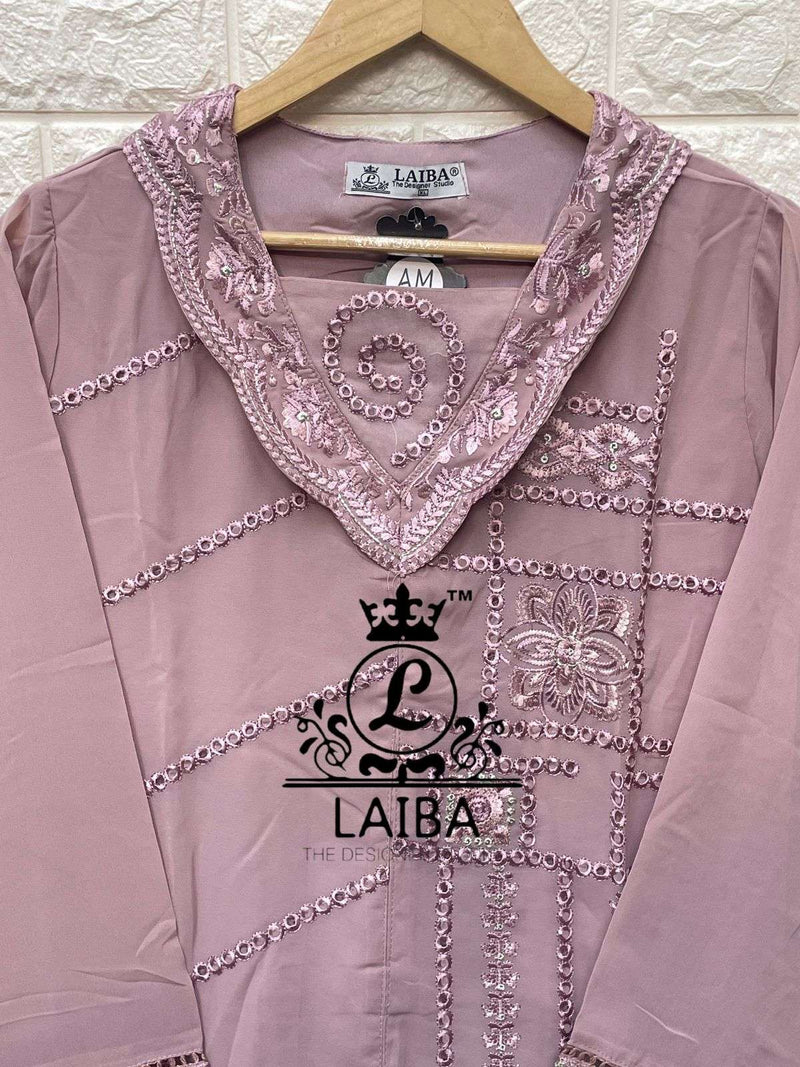 Laiba Designer Am Vol 137 Georgette Embroidery Pakistani Salwar Suit Collection