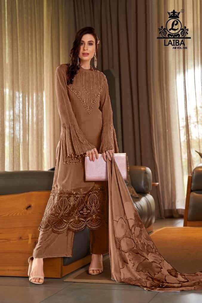 Laiba Am Vol 180 Dark Colors Readymade Fancy Pakistani Salwar Kameez