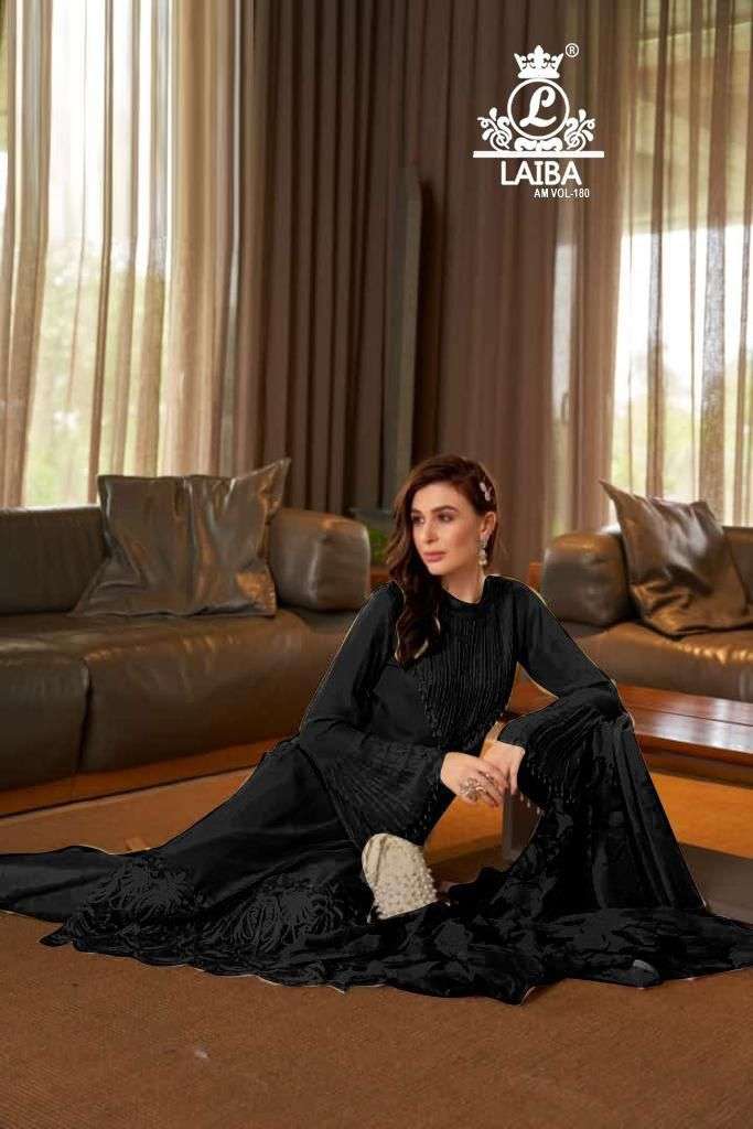 Laiba Am Vol 180 Dark Colors Readymade Fancy Pakistani Salwar Kameez