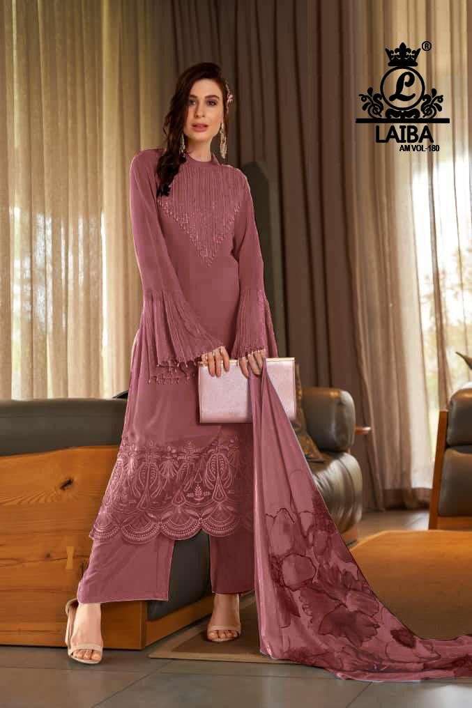 Laiba Am Vol 180 Dark Colors Readymade Fancy Pakistani Salwar Kameez