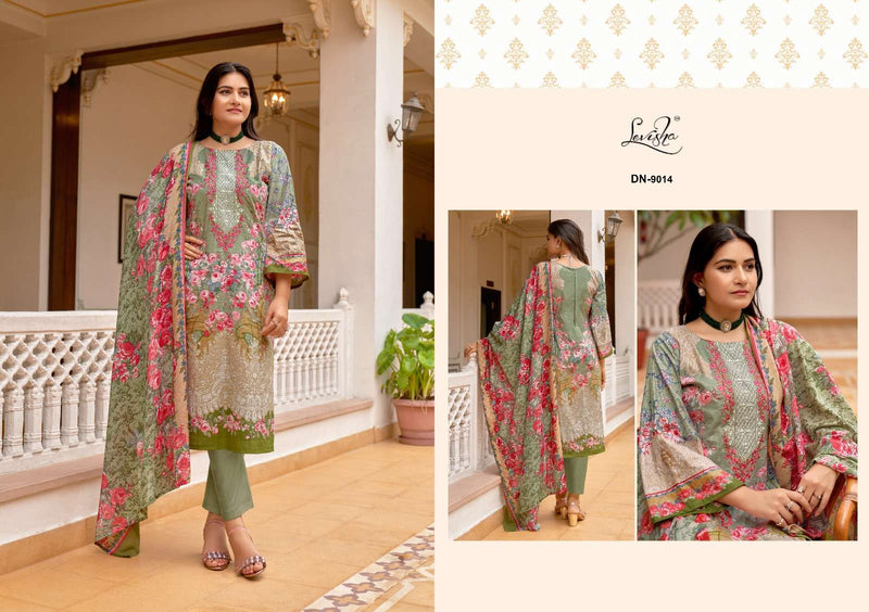 Levisha Naira Nx Vol 9 Cotton Pakistani Style Print Fancy Self Embroidery Salwar Suit