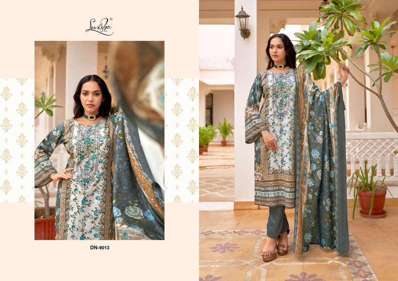 Levisha Naira Nx Vol 9 Cotton Pakistani Style Print Fancy Self Embroidery Salwar Suit
