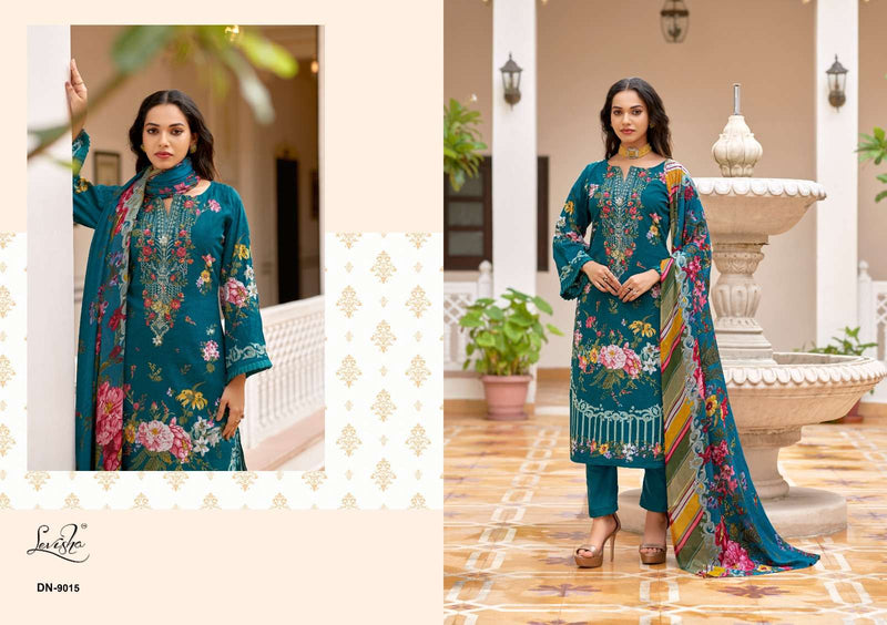 Levisha Naira Nx Vol 9 Cotton Pakistani Style Print Fancy Self Embroidery Salwar Suit