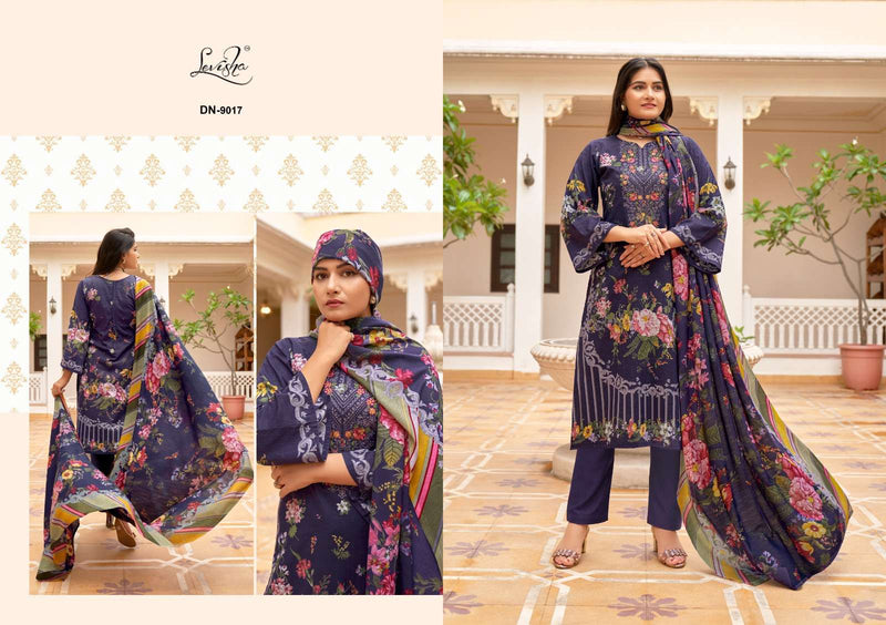 Levisha Naira Nx Vol 9 Cotton Pakistani Style Print Fancy Self Embroidery Salwar Suit