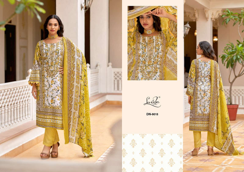 Levisha Naira Nx Vol 9 Cotton Pakistani Style Print Fancy Self Embroidery Salwar Suit