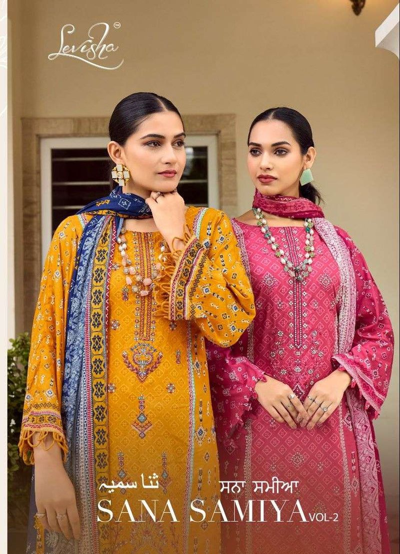 Levisha Sana Samiya Vol 2 Camric Cotton Printed Designer Salwar Kameez