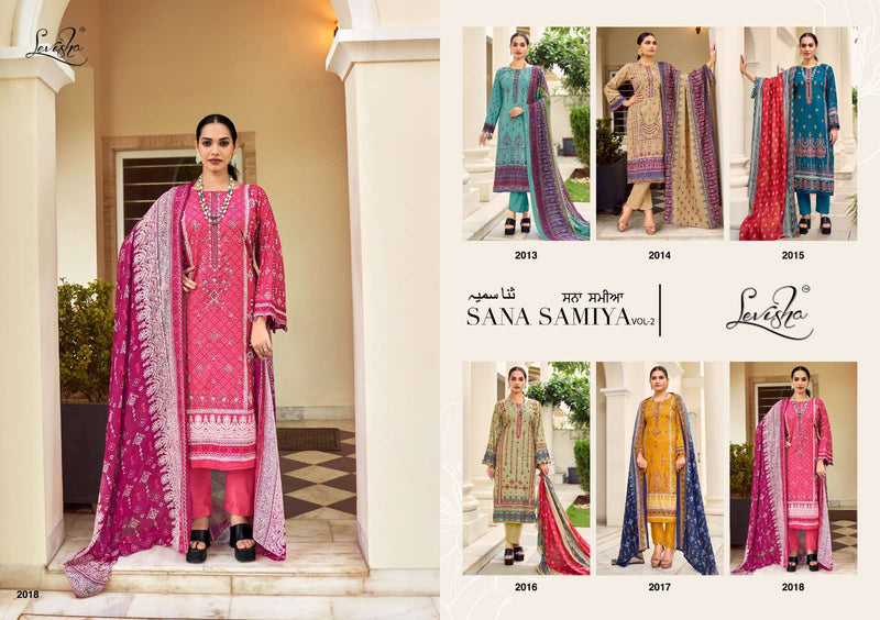 Levisha Sana Samiya Vol 2 Camric Cotton Printed Designer Salwar Kameez