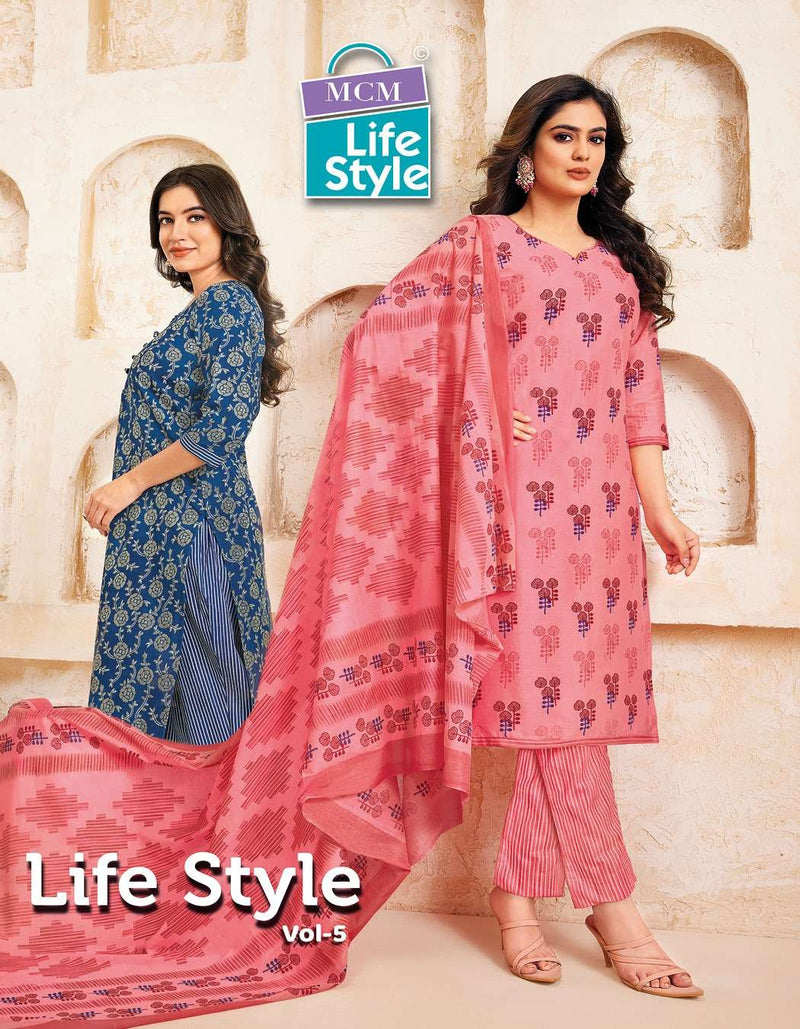 Life Style Vol 5 By Mcm Lifestyle Adorable Readymade Cotton Ladies Suits