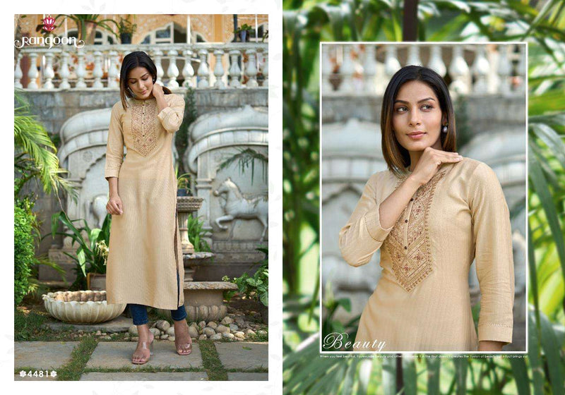 Lightline Vol 12 By Rangoon Designer Fancy Lining Silk Work Kurtis