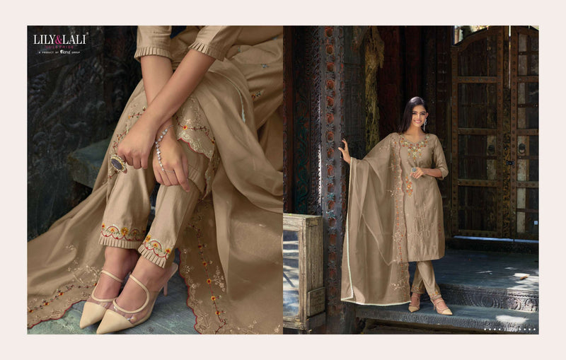 Lily and Lali Rang Ja Viscose Embroidery Work Beautiful Salwar Kameez