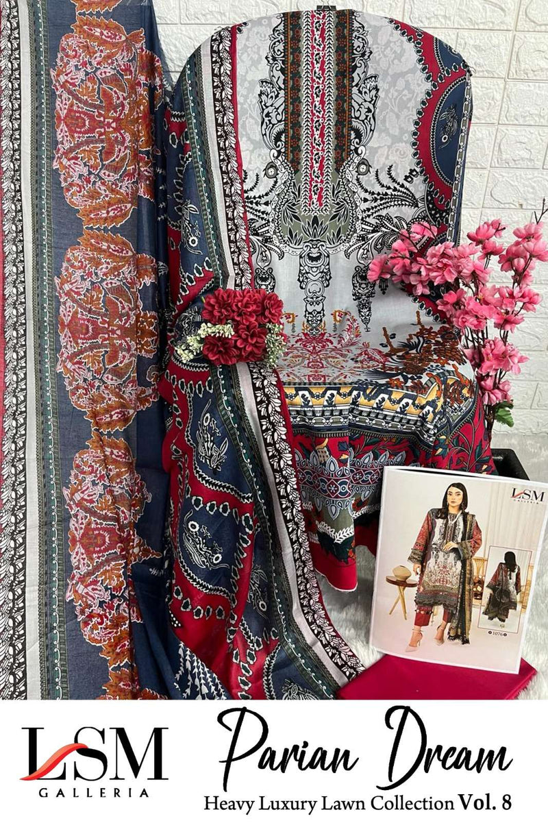 Lsm Galleria Parian Dream Vol 8 Pure Heavy Lawn Cotton Salwar Suit