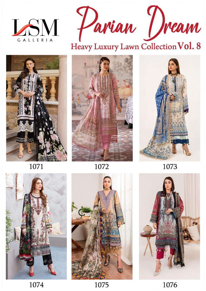 Lsm Galleria Parian Dream Vol 8 Pure Heavy Lawn Cotton Salwar Suit