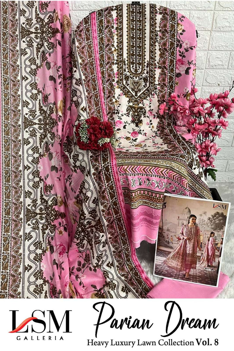 Lsm Galleria Parian Dream Vol 8 Pure Heavy Lawn Cotton Salwar Suit