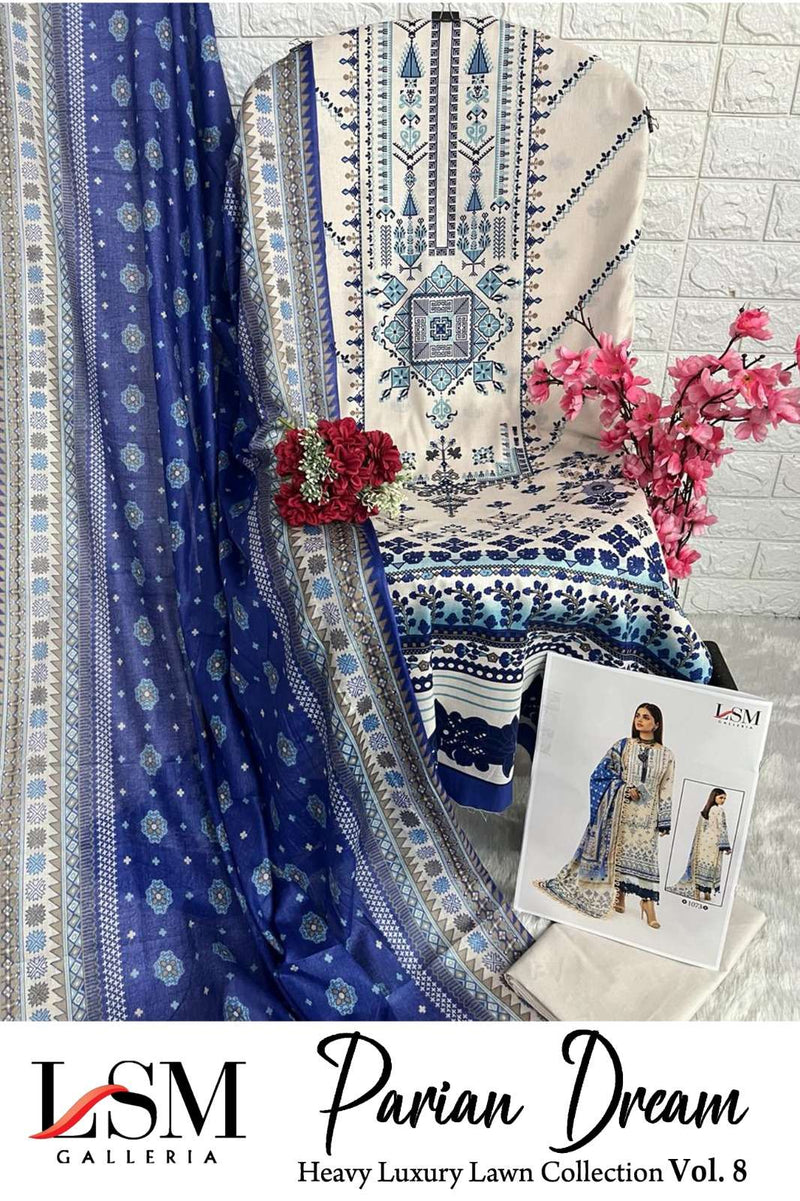 Lsm Galleria Parian Dream Vol 8 Pure Heavy Lawn Cotton Salwar Suit
