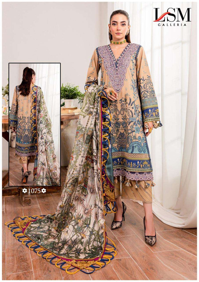 Lsm Galleria Parian Dream Vol 8 Pure Heavy Lawn Cotton Salwar Suit
