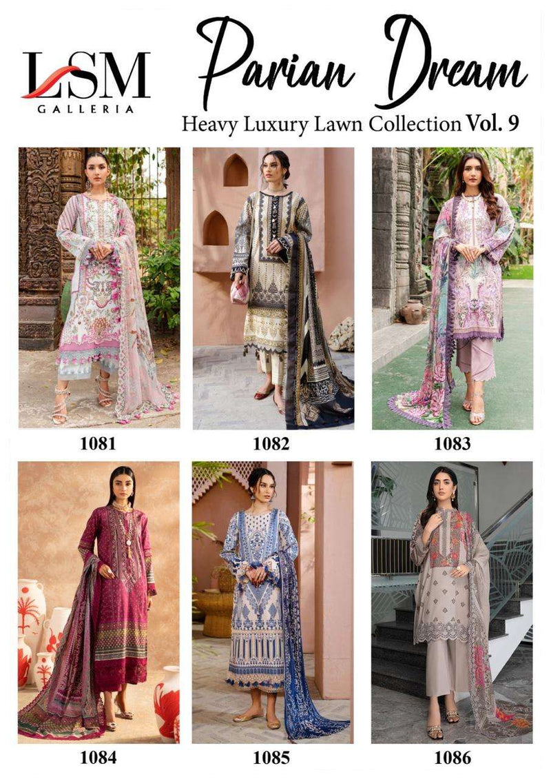Lsm Galleria Parian Dream Vol 9 Lawn Cotton Daily Wear Salwar Suit