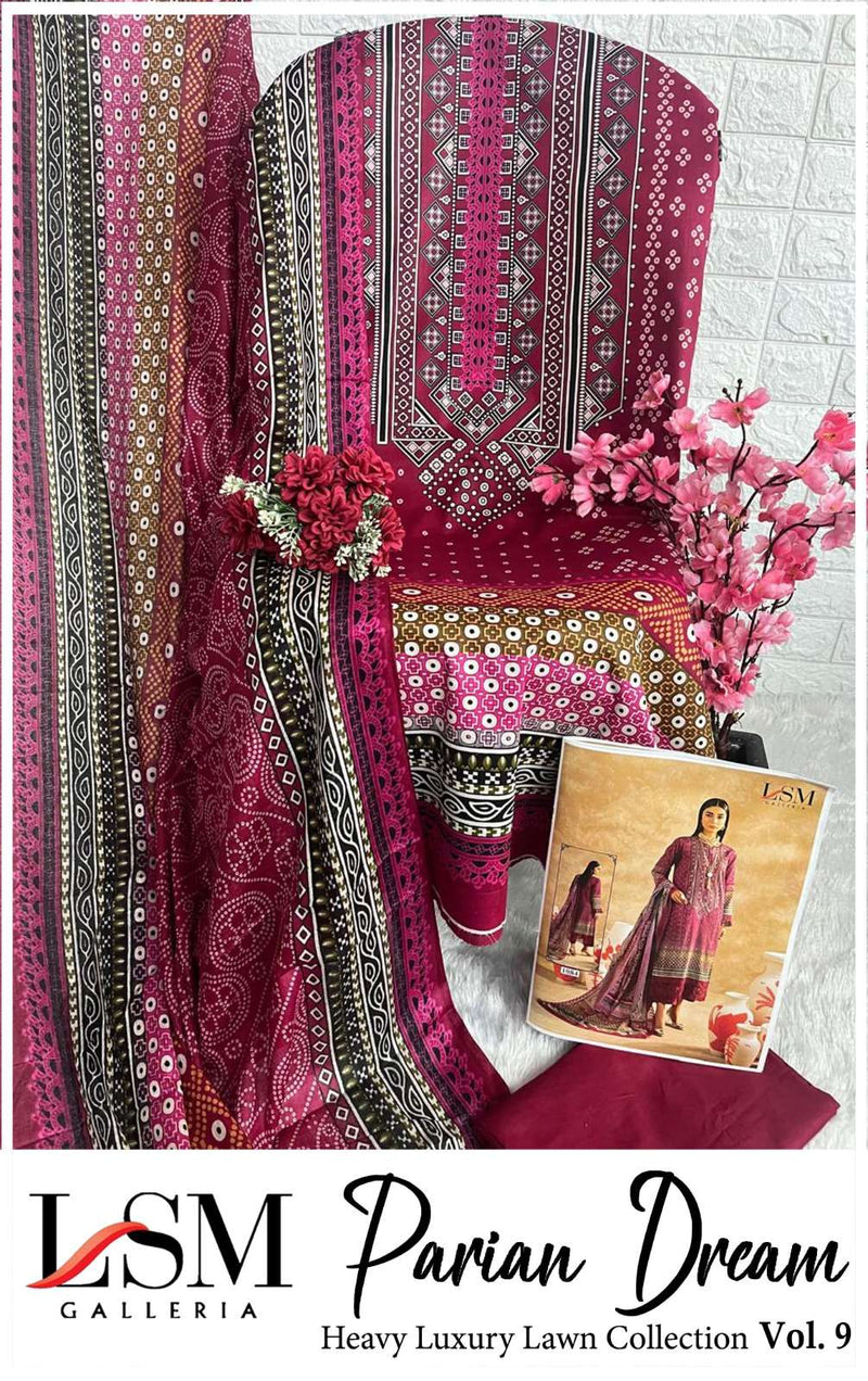 Lsm Galleria Parian Dream Vol 9 Lawn Cotton Daily Wear Salwar Suit
