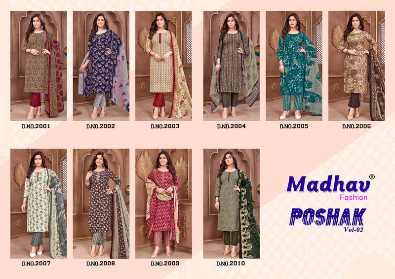 Madhav Fashion Poshak Vol 2 Cotton Printed Daily Wear Salwar Suit