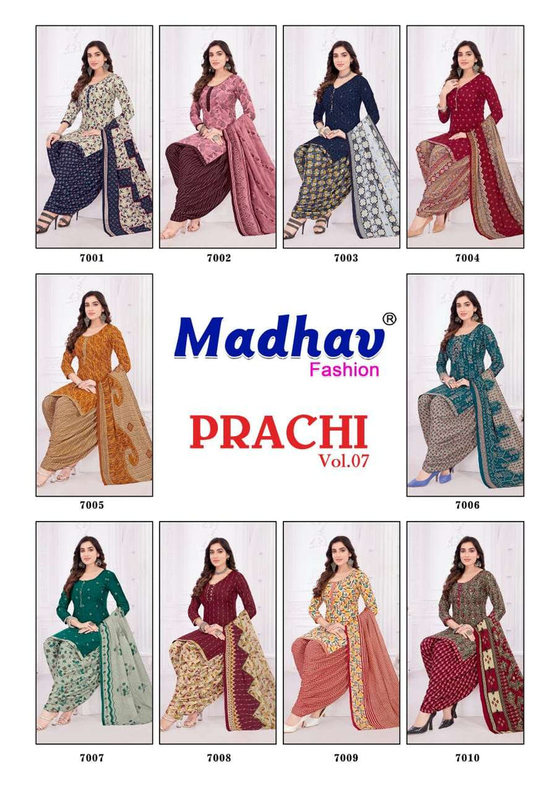 Madhav Fashion Prachi Vol 7 Cotton Print Salwar Suit For Daily Wear