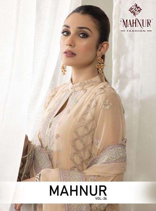 Mahnur Vol 26 Beautiful Designer Pakistani Suit