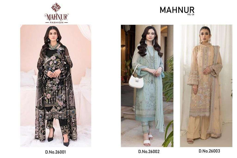 Mahnur Vol 26 Beautiful Designer Pakistani Suit