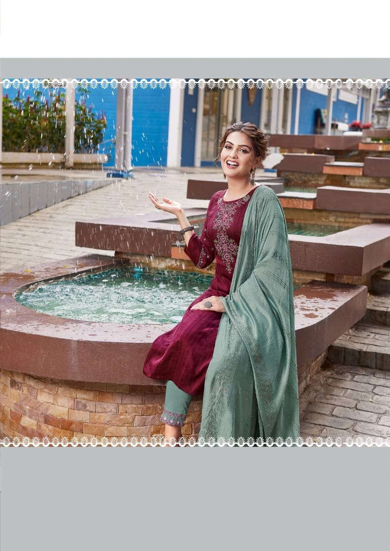 Manas Sparkle Vol 2 Readymade Kurti With Pent And Dupatta Sets