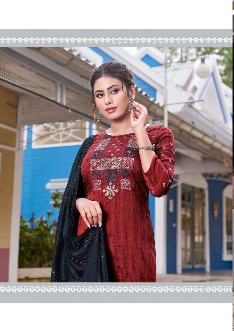 Manas Sparkle Vol 2 Readymade Kurti With Pent And Dupatta Sets