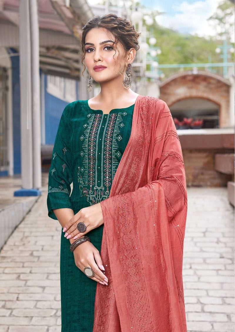 Manas Sparkle Vol 2 Readymade Kurti With Pent And Dupatta Sets