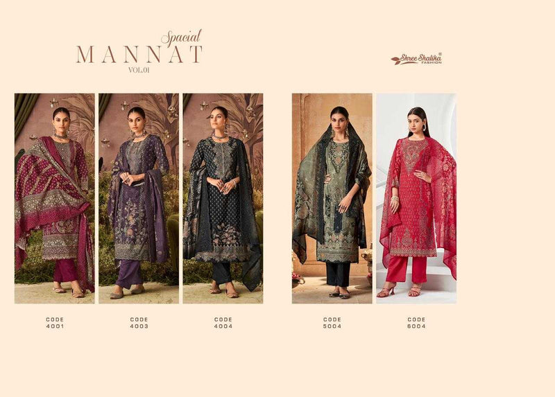 Shree Shalika Fashion Mannat Special Vol 1 Lawn Unstitched Designer Salwar Suit