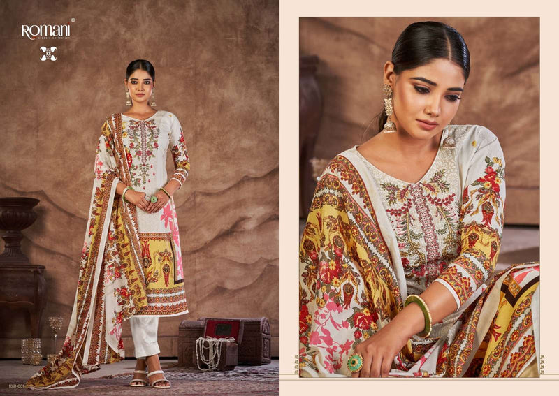 Romani Mareena Vol 16 Soft Cotton Embroidery Work Pakistani Salwar Suits