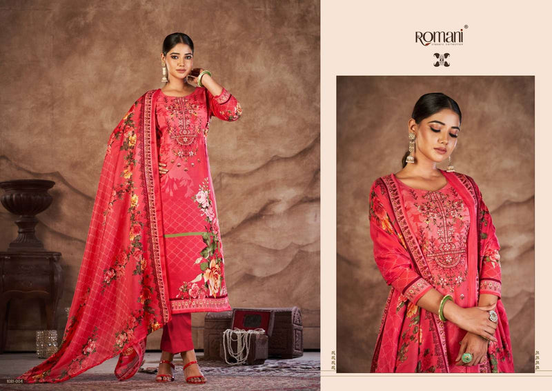 Romani Mareena Vol 16 Soft Cotton Embroidery Work Pakistani Salwar Suits
