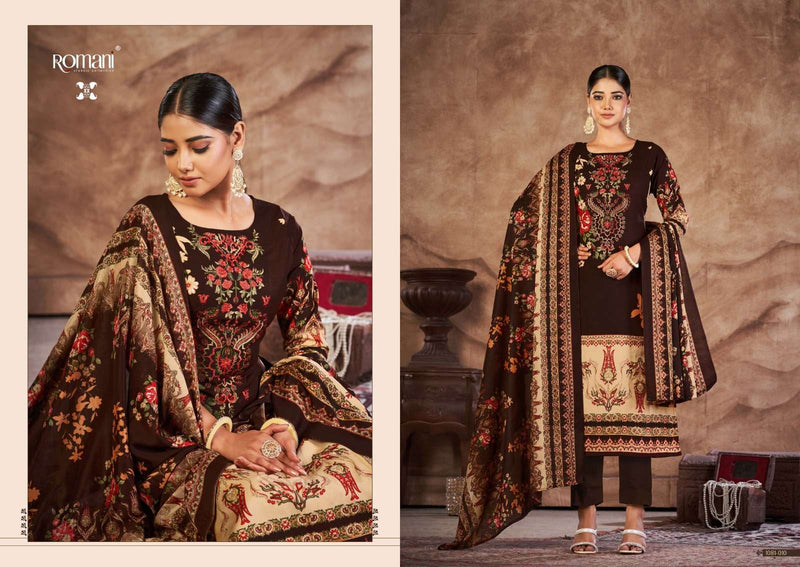 Romani Mareena Vol 16 Soft Cotton Embroidery Work Pakistani Salwar Suits