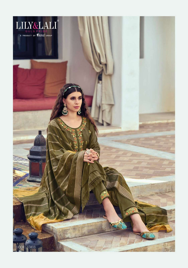 Maryam By Lily & Lali Viscose Rayon Readymade 3 Piece Salwar Kameez