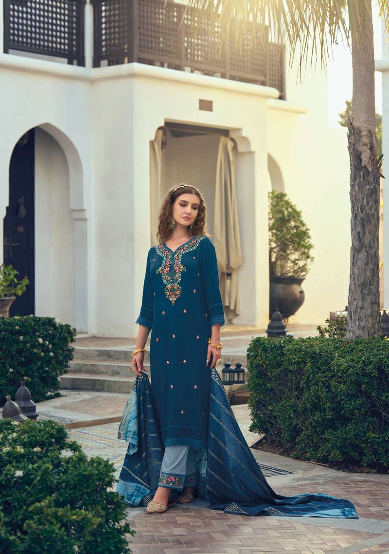 Maryam By Lily & Lali Viscose Rayon Readymade 3 Piece Salwar Kameez