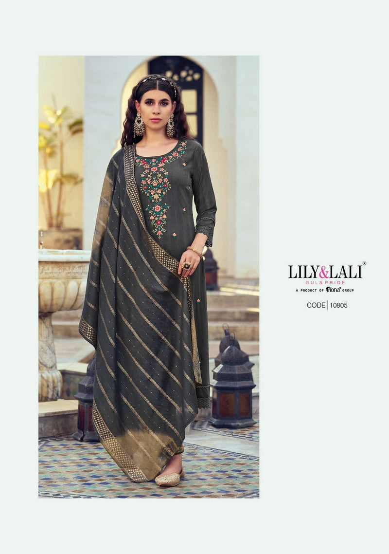 Maryam By Lily & Lali Viscose Rayon Readymade 3 Piece Salwar Kameez