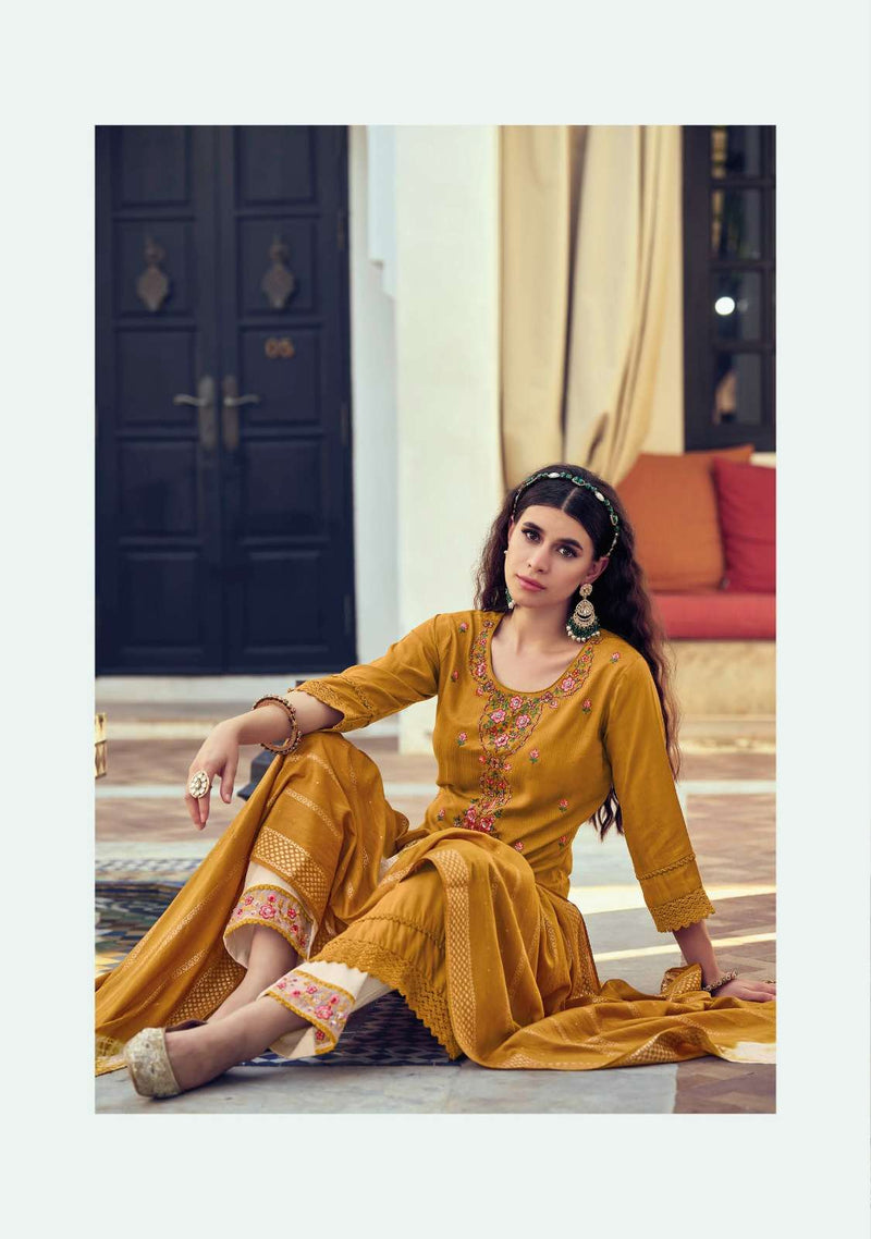 Maryam By Lily & Lali Viscose Rayon Readymade 3 Piece Salwar Kameez