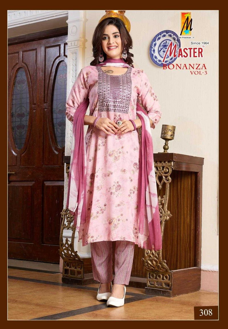 Master Kurti Bonaza Vol 3 Capsule Print Casual Wear Kurti Straight Pant With Dupatta